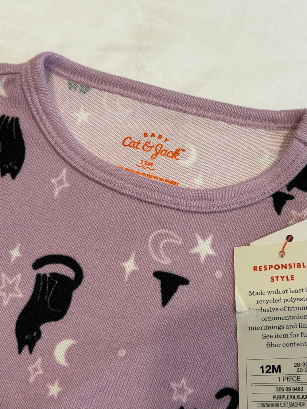 π€π NWT Cat & Jack Halloween Baby Outfit Bundle - Romper - Dress - Sweatsuit ππ€ - Picture 8 of 14